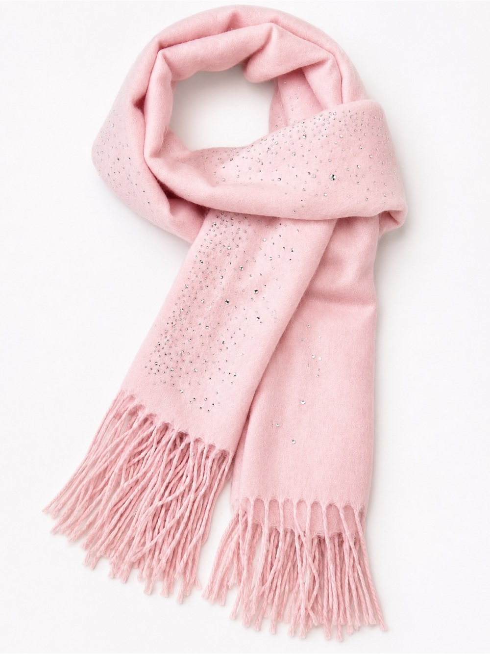 Embellished Pink Scarf by Natalie Mills